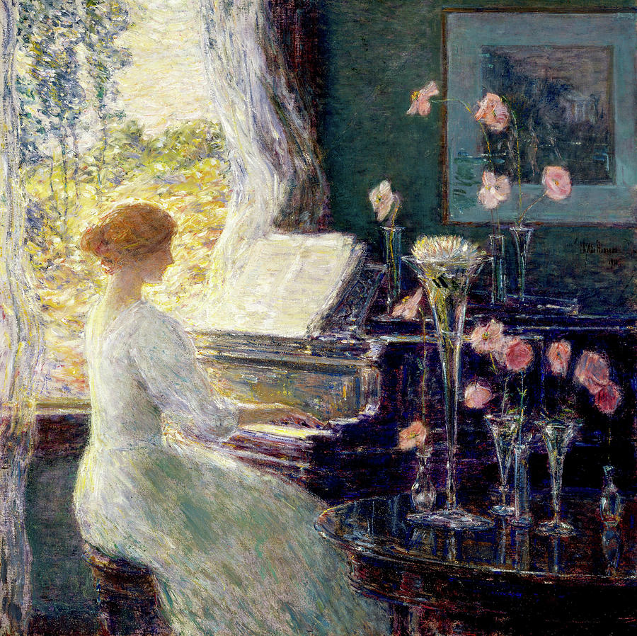 The Sonata #8 Painting by Childe Hassam The Sonata #8 Painting by Childe Hassam