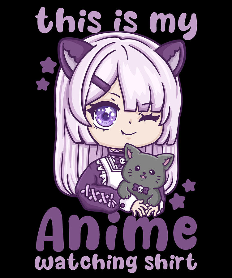 This Is My Anime Watching Shirt I Kawaii Otaku Digital Art By Bi Nutz Fine Art America