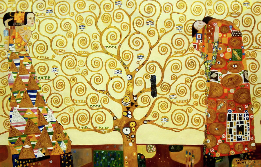 Gustav Klimt Painting - Tree of life #8 by Gustav Klimt