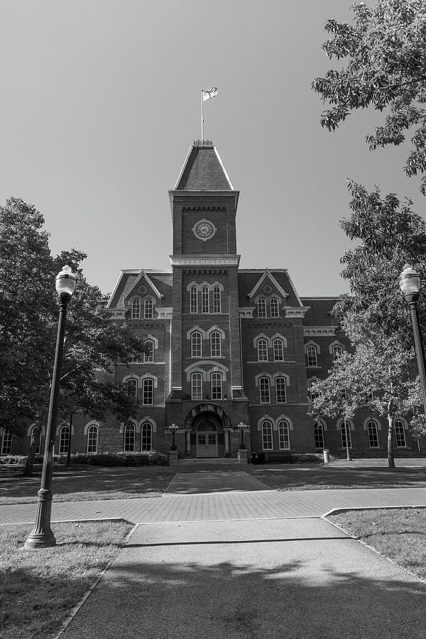 University Hall at Ohio State University in black and white #8 Photograph by Eldon McGraw