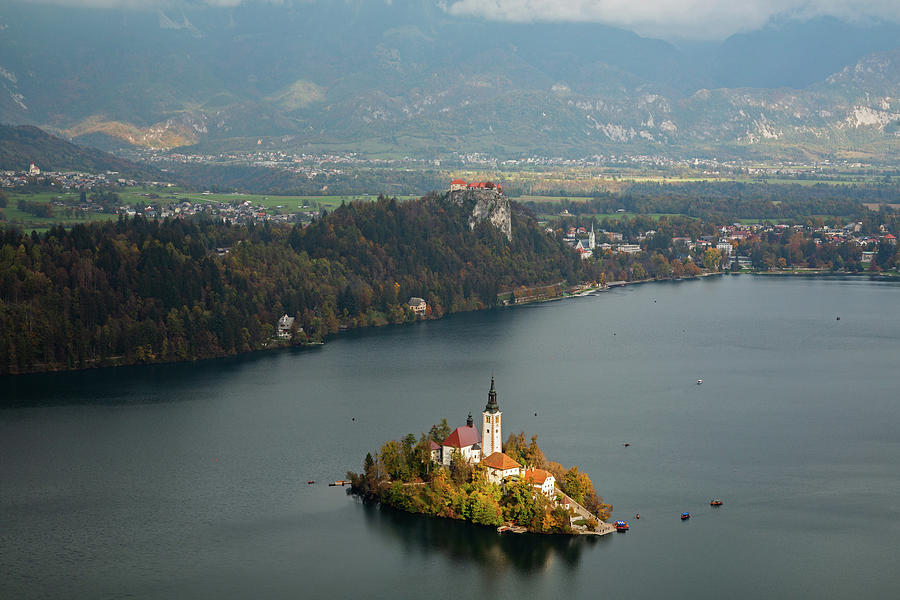 View of Lake Bled from Mala Osojnica #8 Photograph by Ian Middleton