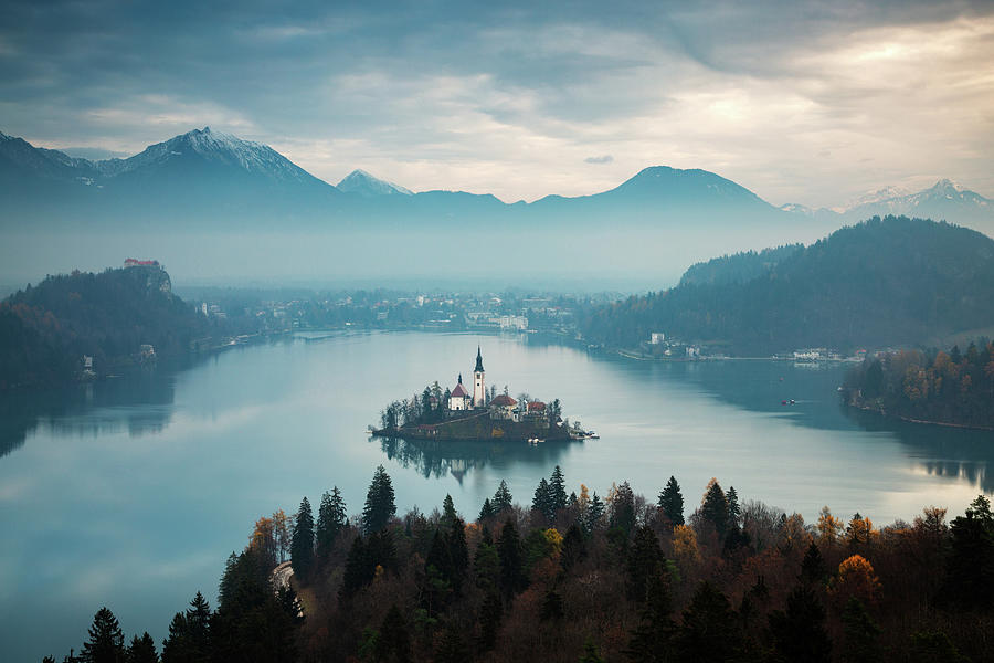 View of Lake Bled from Ojstrica #8 Photograph by Ian Middleton