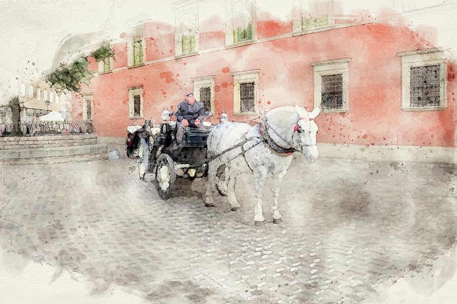 Warsaw Old Town Mixed Media - Warsaw Old Town #8 by Smart Aviation