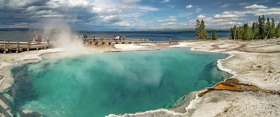 West Thumb Geyser Basin, Yellowstone National Park, Wyoming. #8 Photograph by Alex Grichenko