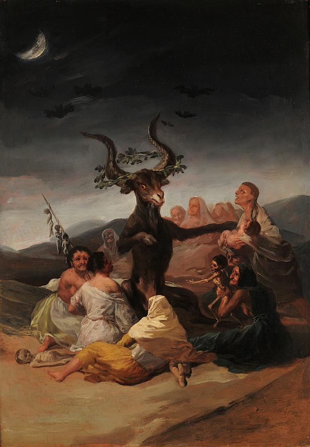 Francisco De Goya Painting - Witches Sabbath, 1797-1798 by Francisco Goya