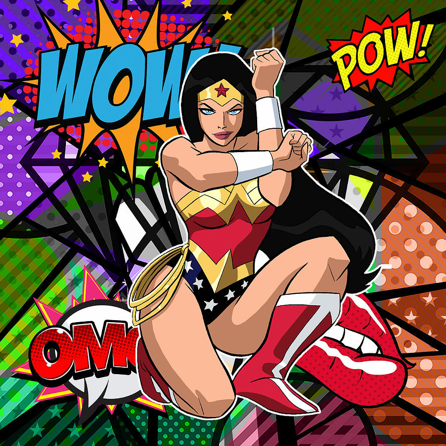 Wonder Woman #8 Mixed Media by Marvin Blaine
