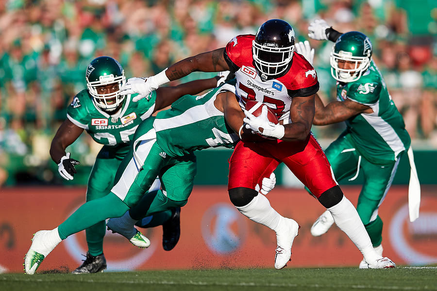 Calgary Stampeders v Saskatchewan Roughriders #80 Photograph by Brent Just