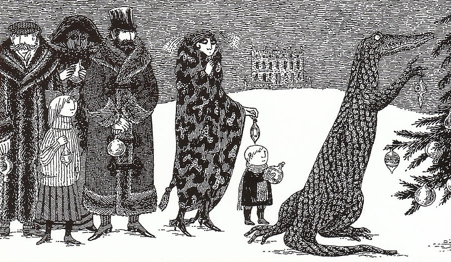 Edward Gorey Gothic Painting by Anas Marjan - Fine Art America