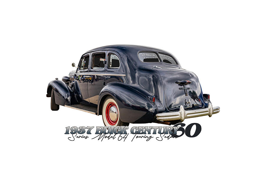 Vintage Photograph - 1937 Buick Century Series 60 Model 64 Touring Sedan #6 by Gestalt Imagery