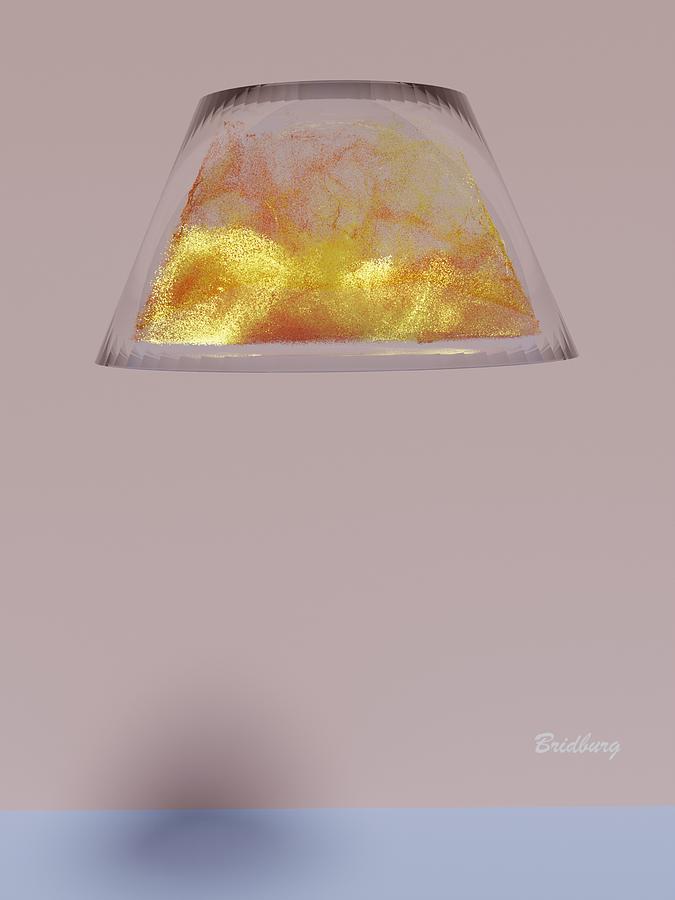 801 Lamp Shade Waves Digital Art by David Bridburg