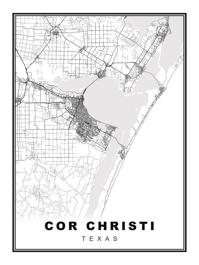 80NP Corpus Christi Corpus Christi Map HighResolution Map of Corpus