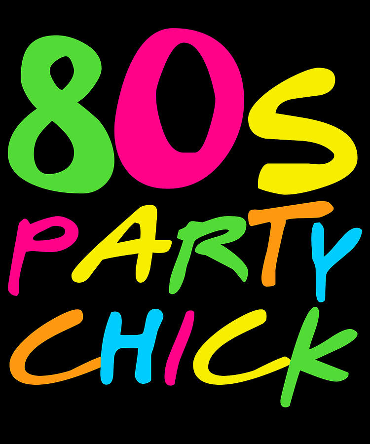 80s Party Chick Digital Art by Flippin Sweet Gear