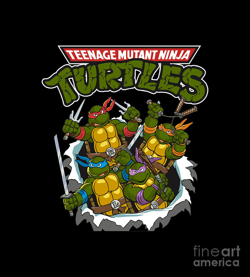 80s Teenage Mutant Rise Of The Turtle Clan Digital Art By Gemma Beckman 