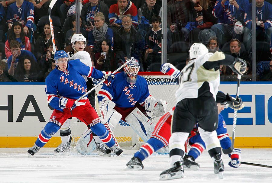 Pittsburgh Penguins v New York Rangers #81 Photograph by Scott Levy