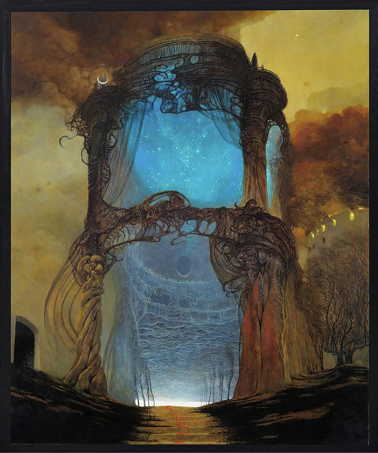 Zdzislaw Beksinski Painting by Issam Lachtioui - Pixels