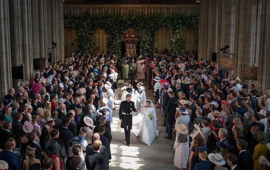 Prince Harry Marries Ms. Meghan Markle - Windsor Castle #83 Photograph by WPA Pool