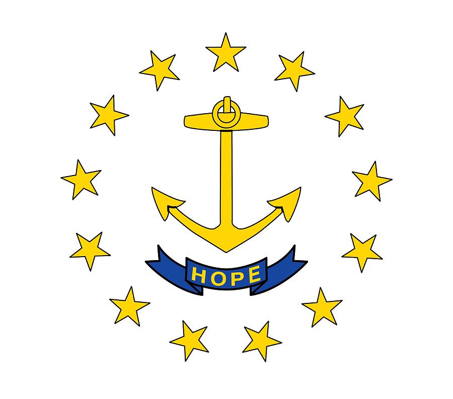 842902 Rhode Island state flag Drawing by Encyclopaedia Britannica UIG ...