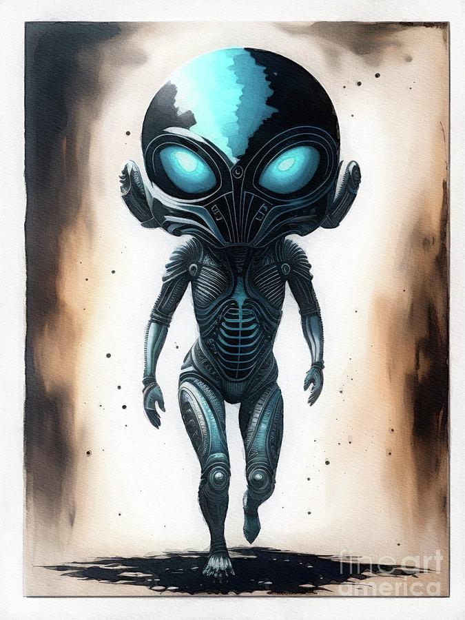 Alien Painting by Raphael Terra - Fine Art America