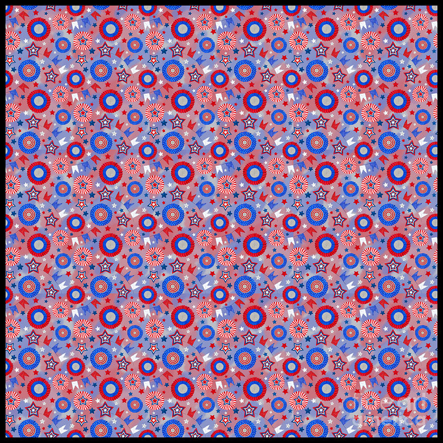 Patriotic Pattern United States Of America USA #87 Digital Art by ...