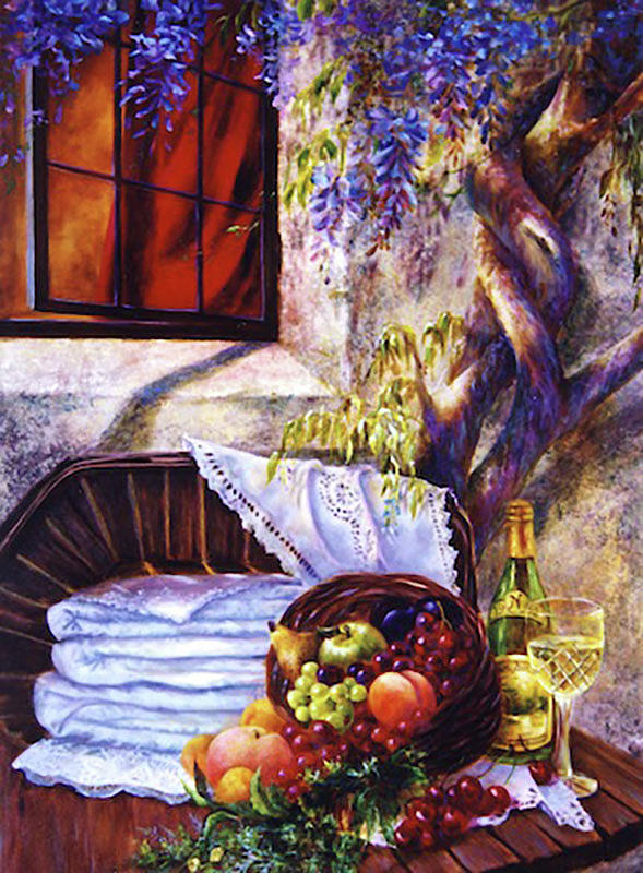 Wisteria Painting by Connie Parkinson - Pixels