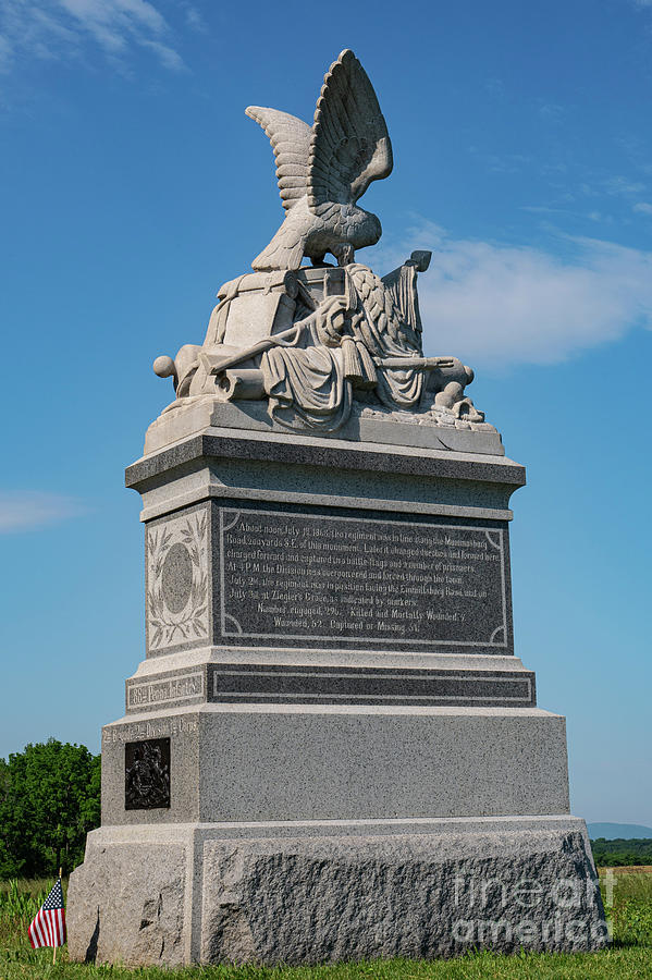 88th Pennsylvania Volunteer Infantry Monument Photograph by Bob Phillips