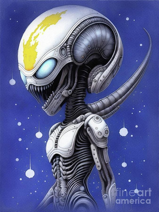 Alien Painting by Raphael Terra - Fine Art America