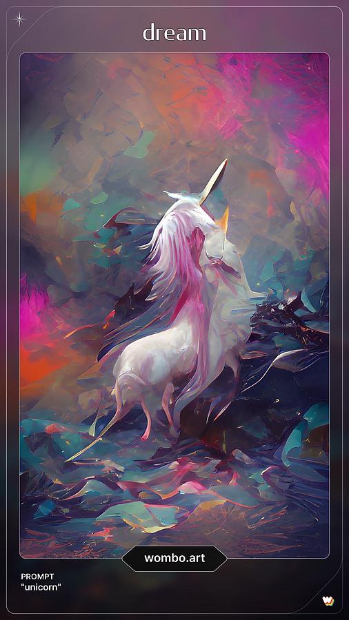 A I Unicorn Digital Art by Denise F Fulmer