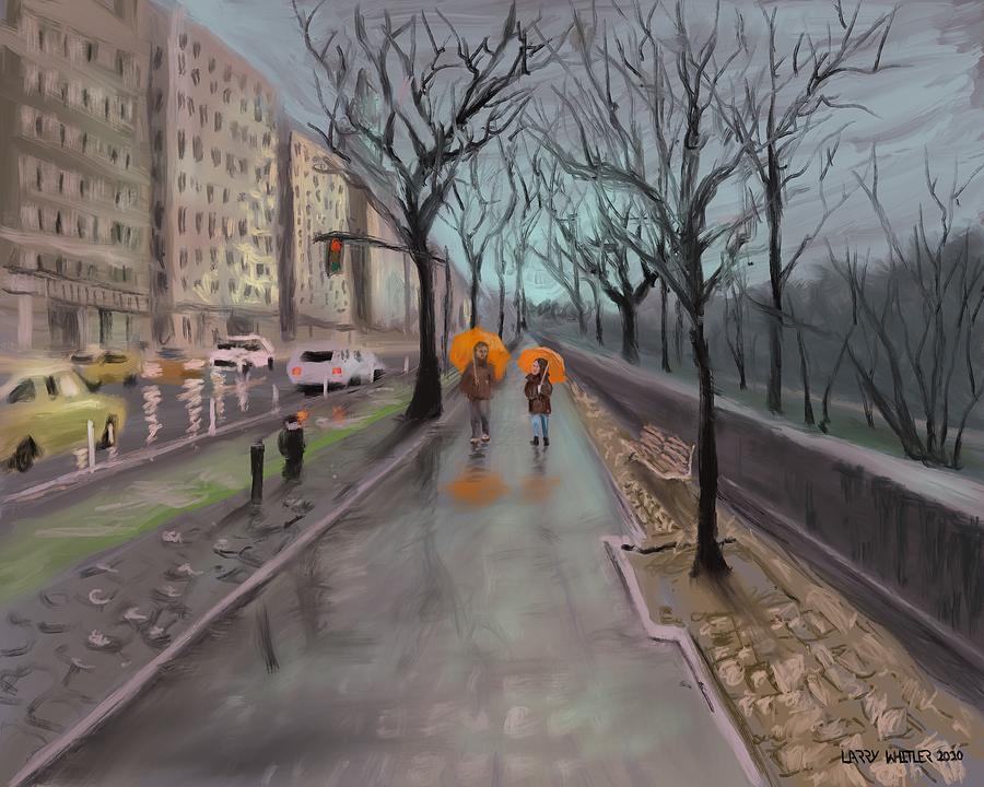 8th Avenue Stroll Digital Art by Larry Whitler