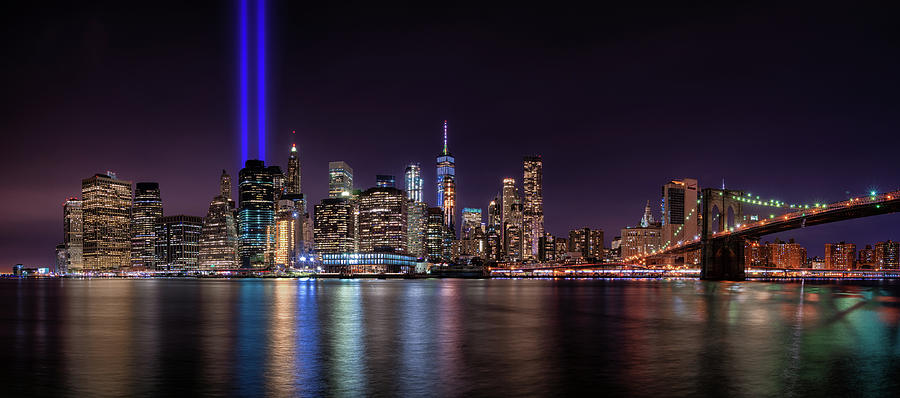 9/11 Tribute in Light 2 Photograph by Raf Winterpacht