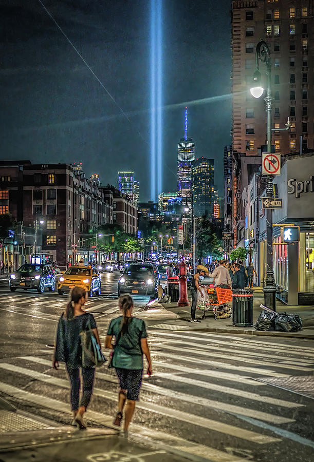 9/11 Tribute in Lights Photograph by Jeffrey Friedkin