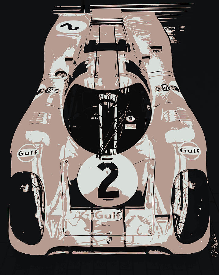 1969 Porsche 917K Le Mans Race Car #9 Digital Art by Thespeedart 1969 Porsche 917K Le Mans Race Car #9 Digital Art by Thespeedart