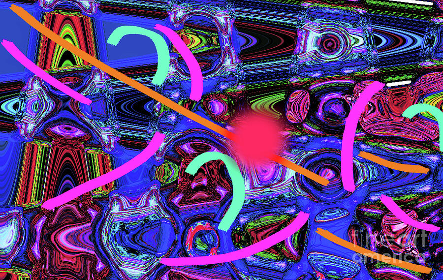 Abstract Digital Art - 9-29-2009cab by Walter Paul Bebirian
