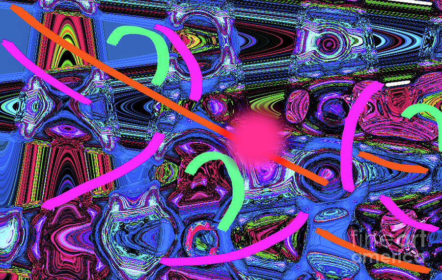 Abstract Digital Art - 9-29-2009cabc by Walter Paul Bebirian