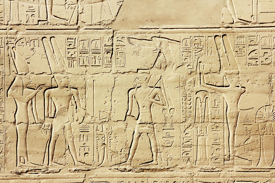 Ancient Egypt Images And Hieroglyphics #9 Relief by Mikhail Kokhanchikov