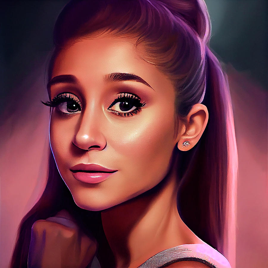 Ariana Grande Art Digital Art by Tim Hill - Fine Art America