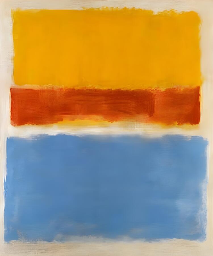 Abstract Painting - Artwork By Mark Rothko, Abstract, Classic #9 by Mark Rothko