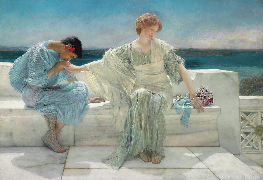 Ask Me No More, from 1906 Painting by Lawrence Alma-Tadema Ask Me No More, from 1906 Painting by Lawrence Alma-Tadema