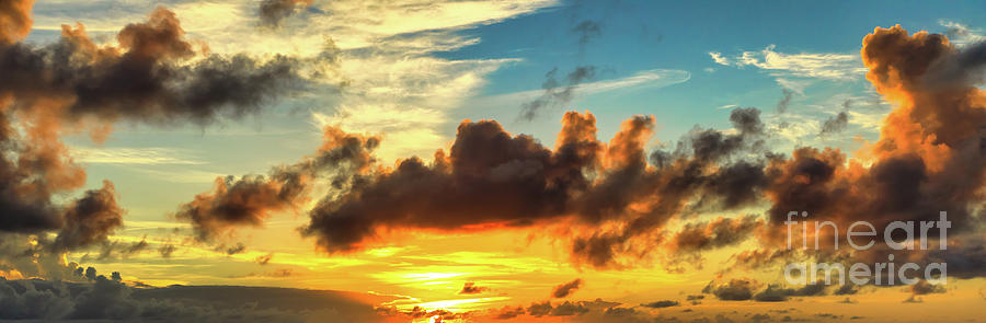 Background Of Sunset Sky #9 Photograph by Benny Marty