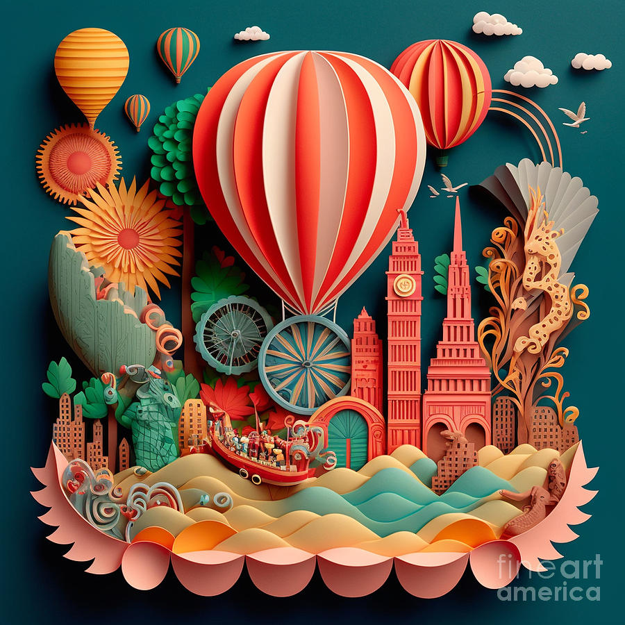 Balloon Races Digital Art by Jay Schankman