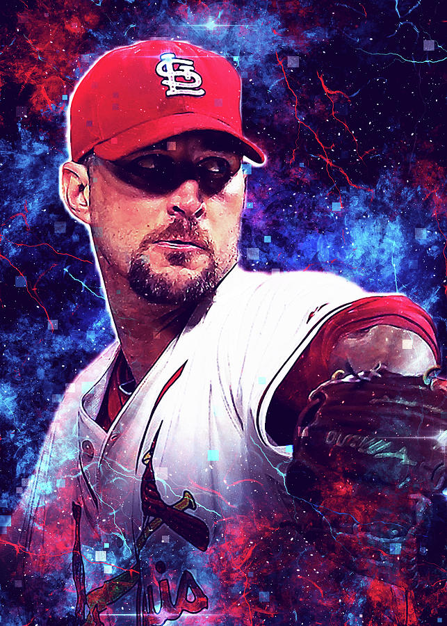 Player Baseball Adamwainwright Adam Wainwright Adam Wainwright Uncle  Charlie Unclecharlie St. Louis Art Print by Wrenn Huber - Pixels