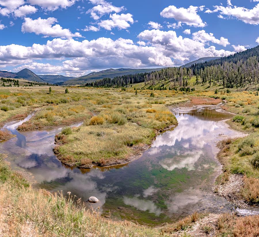 Beautiful Nature Scenes Along Yellostone River In Wyoming #9 Photograph by Alex Grichenko