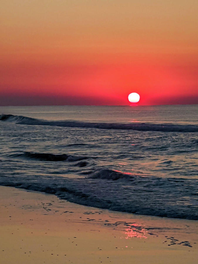 Beautiful Sunrise At Myrtle Beach In South Carolina Atlantic Oce #9 Photograph by Alex Grichenko