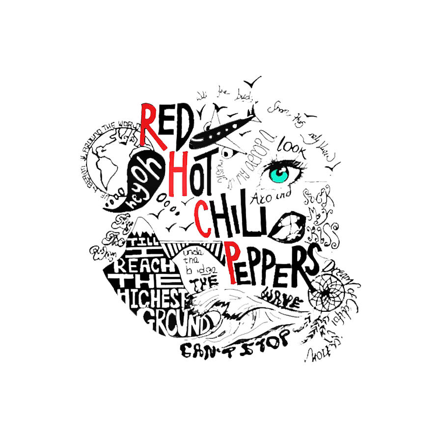 Best Collection Design of red hot chili peppers Digital Art by Shania ...