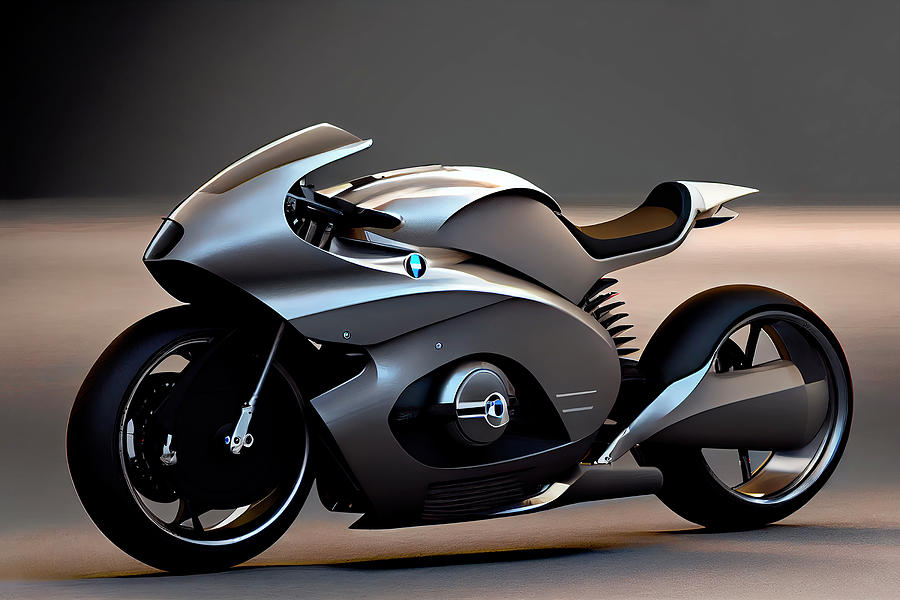 BMW Motorcycle Future Concept Art Digital Art by Tim Hill - Fine Art ...