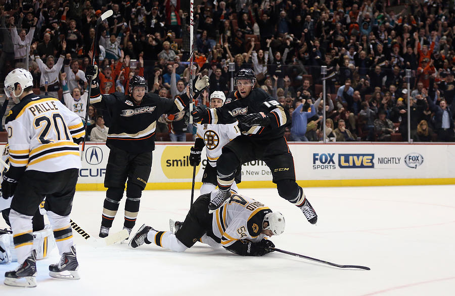 Boston Bruins v Anaheim Ducks #9 Photograph by Jeff Gross