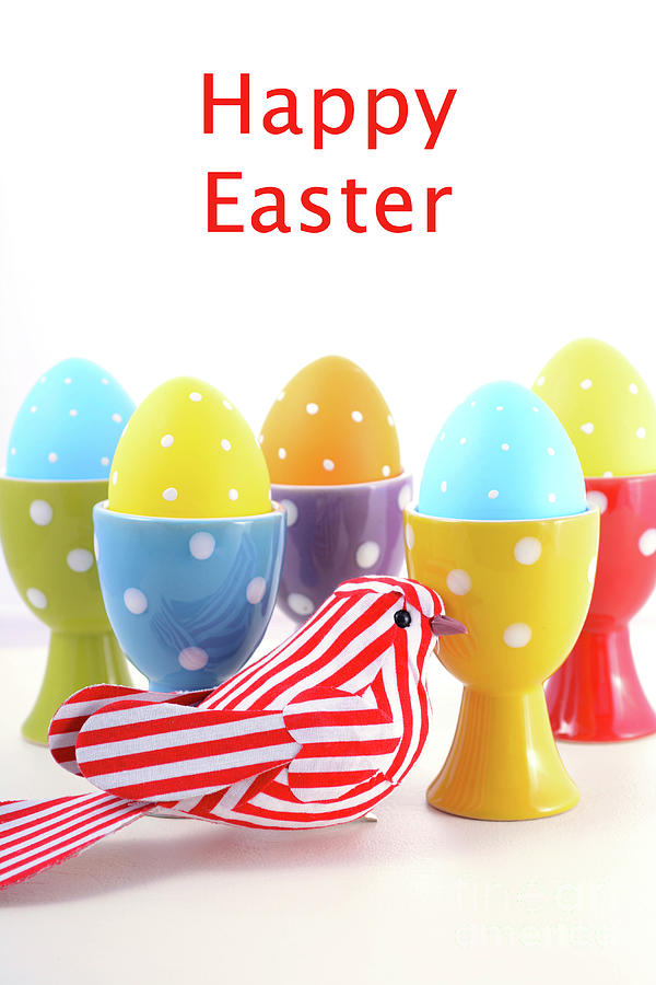 Bright Color Easter Eggs #9 Photograph by Milleflore Images