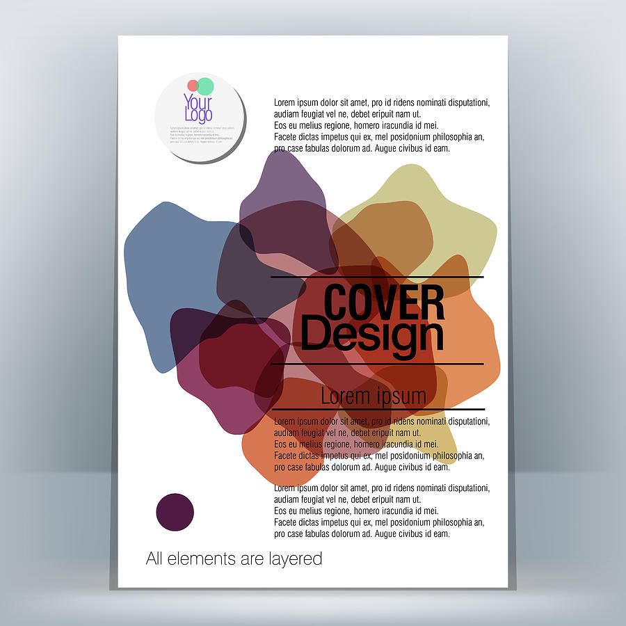 Brochure Design Template #9 Drawing by LEOcrafts