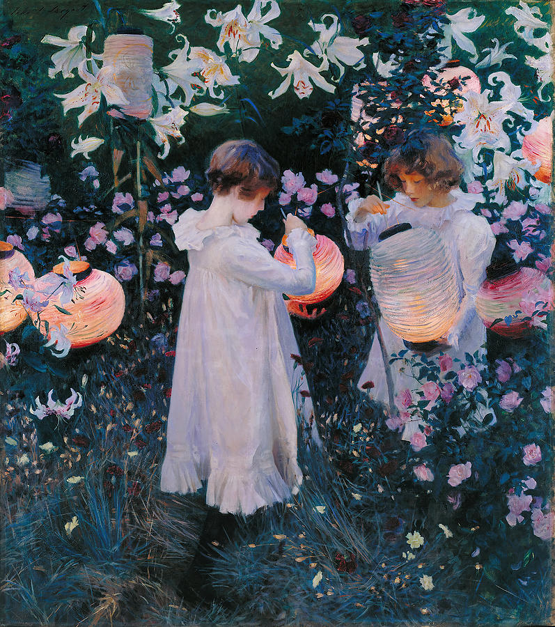 John Singer Sargent Painting - Carnation, Lily, Lily, Rose #9 by John Singer Sargent