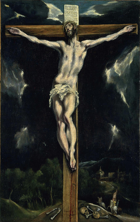 Jesus Christ Painting - Christ on the Cross #10 by El Greco