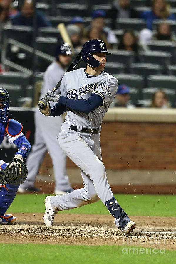 Christian Yelich Photograph by Mike Stobe Christian Yelich Photograph by Mike Stobe